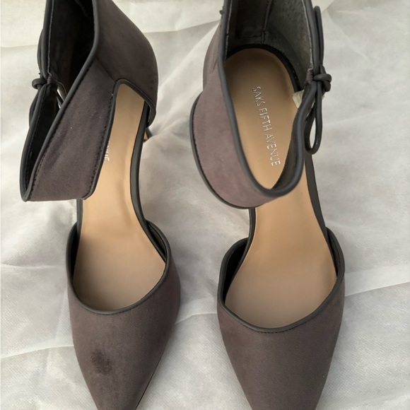 Saks Fifth Avenue Ankle Strap Heels - Picture 2 of 4